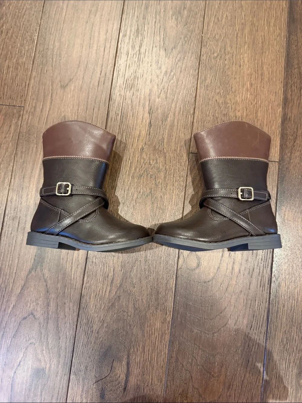 Gymboree Girls Buckle Tall Boots - Little Essentials - Brown Size 7 New C39-237